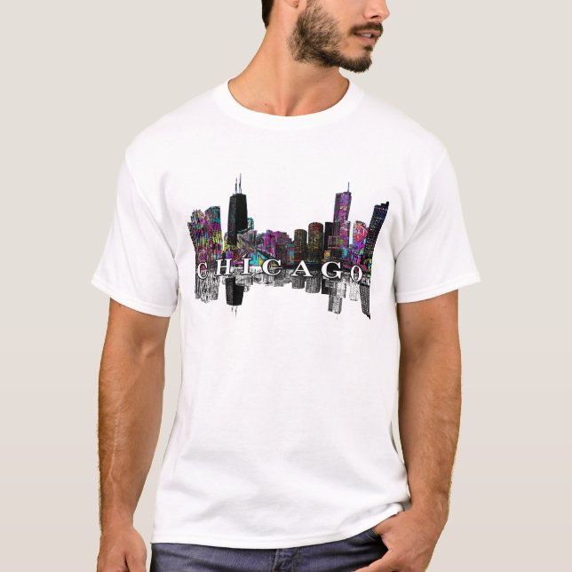Chicago, Illinois in Graffiti T-Shirt (Vorderseite)