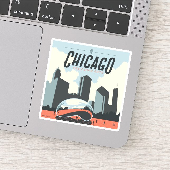Chicago, Illinois | Millennium Park Aufkleber (Detail)