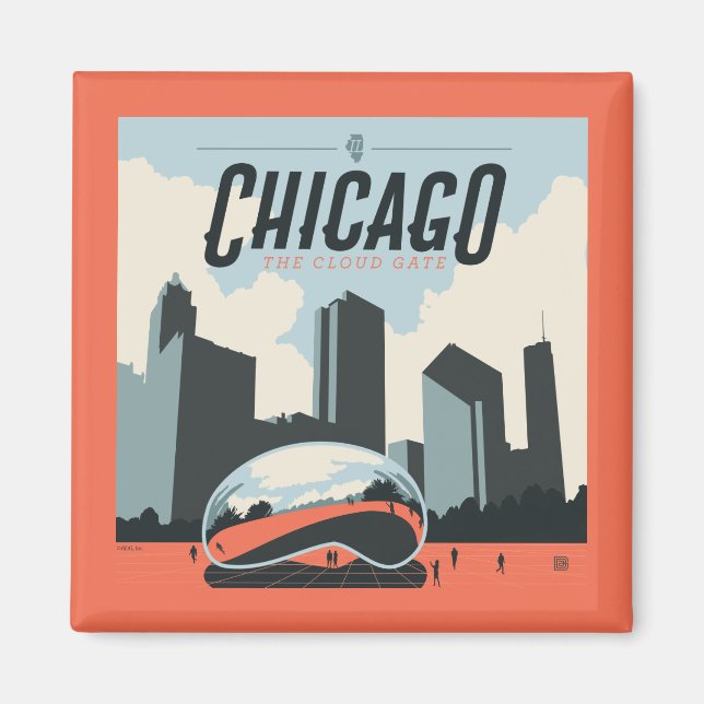 Chicago, Illinois | Millennium Park Magnet (Vorne)
