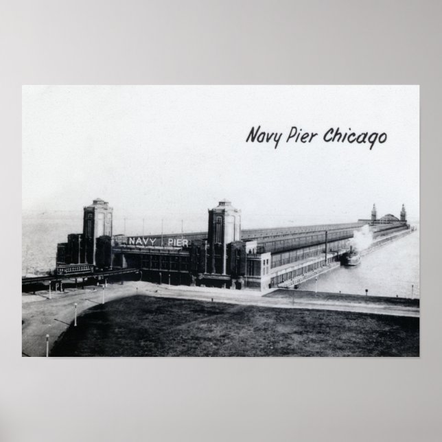 Chicago Illinois Navy Pier 1930 Poster (Vorne)