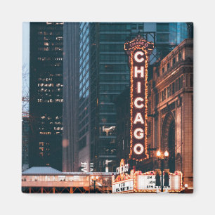 Chicago Illinois Neon Unterschreiben Magnet