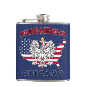 Chicago Illinois Polish Flachmann