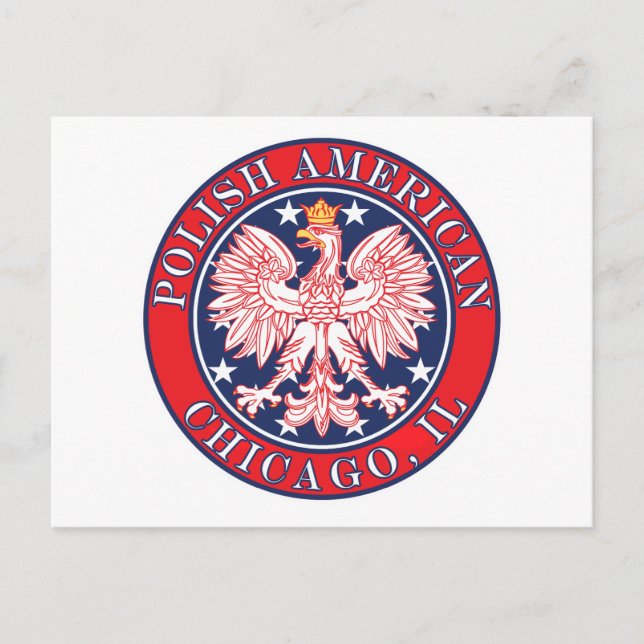 Chicago Illinois Polish Postkarte (Vorderseite)