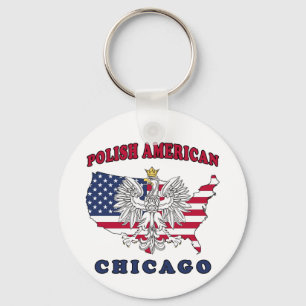 Chicago Illinois Polish Schlüsselanhänger