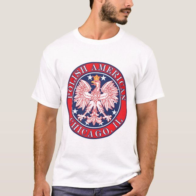 Chicago Illinois Polish T-Shirt (Vorderseite)