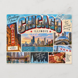 Chicago Illinois Postkarte