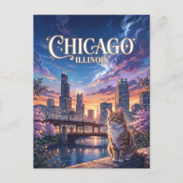 Chicago Illinois Postkarte