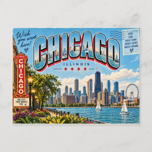 Chicago Illinois Postkarte
