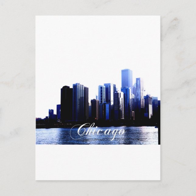 Chicago Illinois Postkarte (Vorderseite)