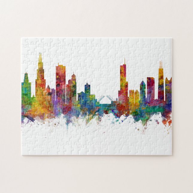 Chicago Illinois Skyline (Horizontal)