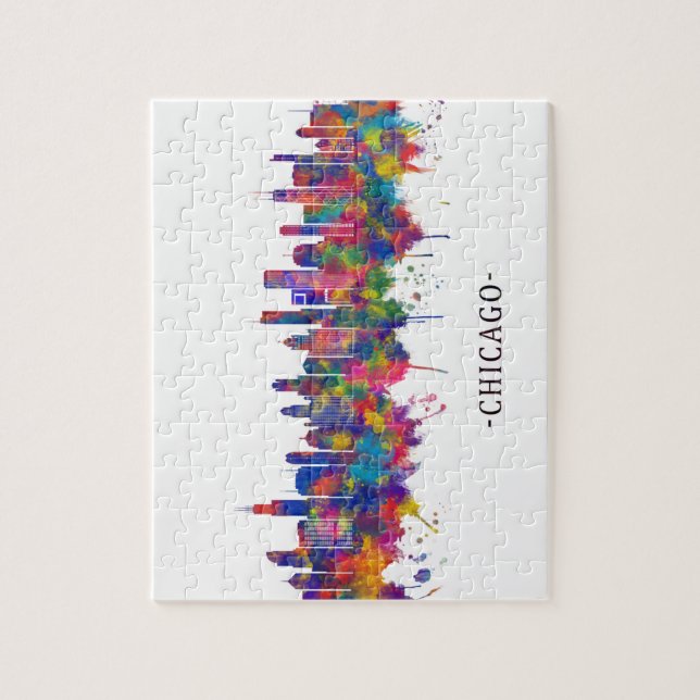 Chicago Illinois Skyline (Vertikal)