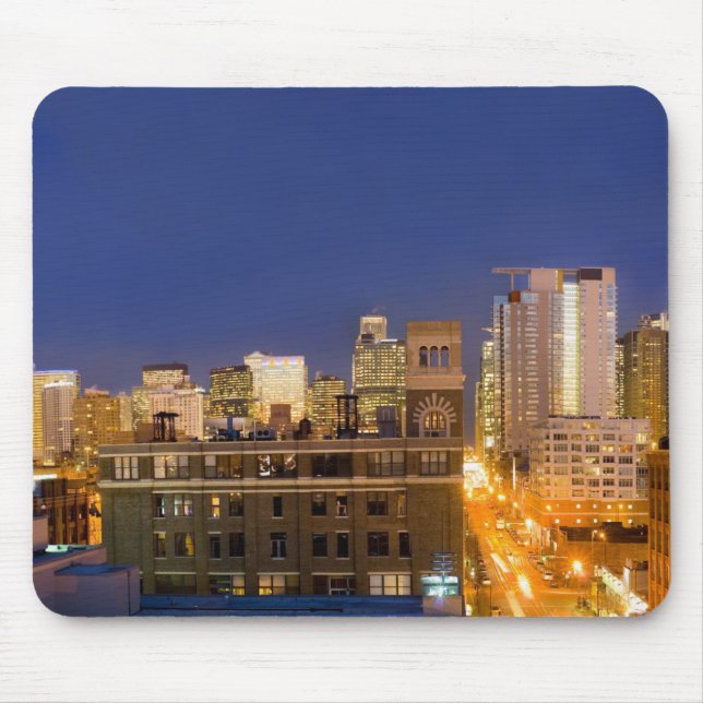Chicago, Illinois, Skyline aus West Loop Mousepad (Vorne)