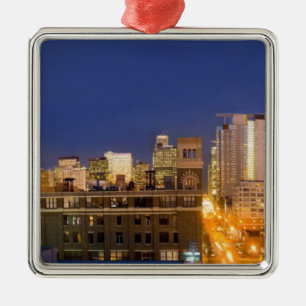 Chicago, Illinois, Skyline aus West Loop Ornament Aus Metall