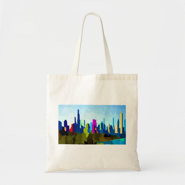Chicago Illinois Skyline by Jon Baran Tragetasche (Vorne)