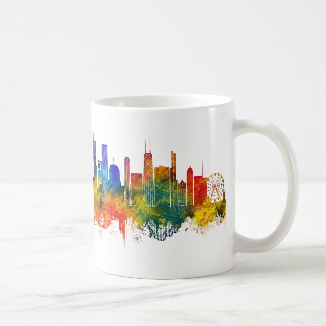 Chicago Illinois Skyline Kaffeetasse (Rechts)