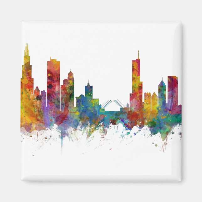 Chicago Illinois Skyline Magnet (Vorne)