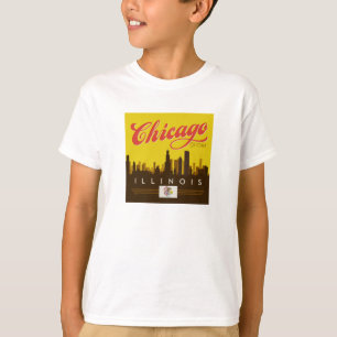 Chicago Illinois Skyline T-Shirt