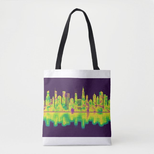 Chicago Illinois Skyline Tasche (Vorderseite)