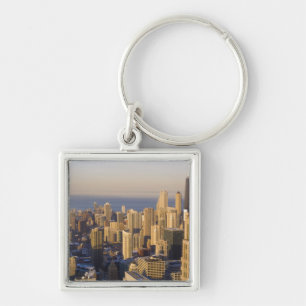 Chicago, Illinois, Skyline vom Sears Tower Schlüsselanhänger
