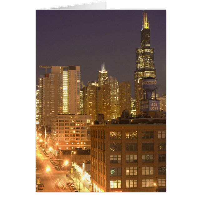 Chicago, Illinois, Skyline von West Loop, (Vorne)