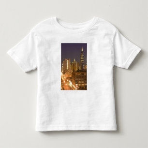Chicago, Illinois, Skyline von West Loop aus bei Kleinkind T-shirt