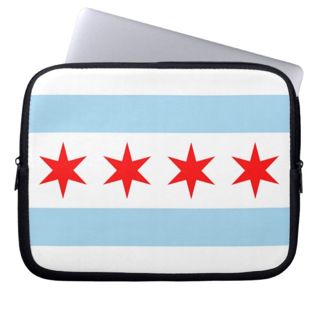 Chicago, Illinois Staat Laptop Sleeve (Vorderseite)