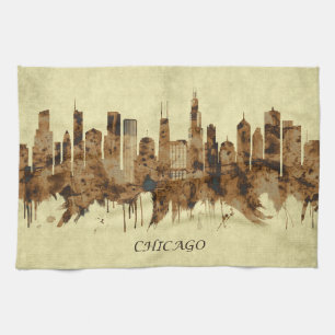 Chicago Illinois Stadtbild Geschirrtuch