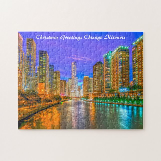 Chicago Illinois Straßenbild.  (Horizontal)