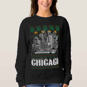 Chicago Illinois Ugly Christmas Sweatshirt