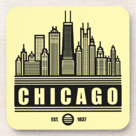 Chicago Illinois United Staaten Getränkeuntersetzer