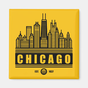 Chicago Illinois United Staaten Magnet