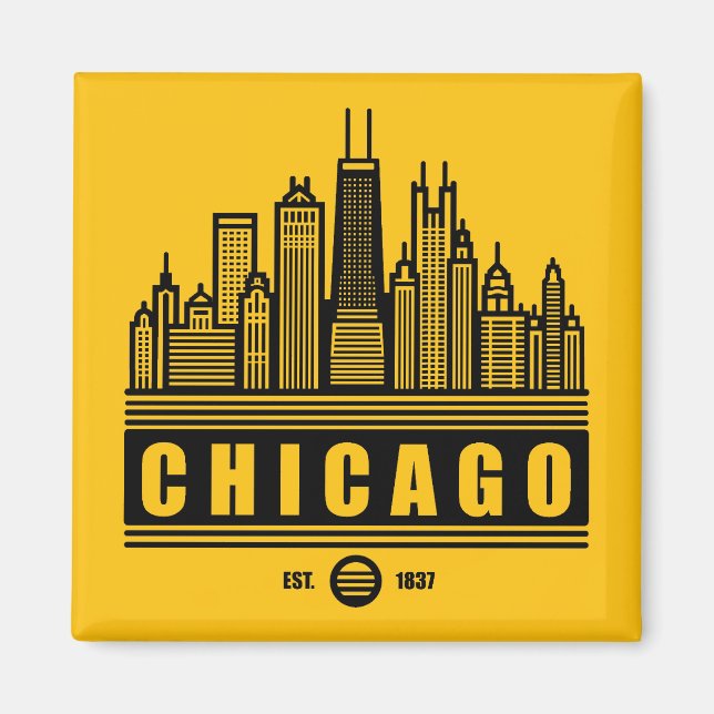 Chicago Illinois United Staaten Magnet (Vorne)