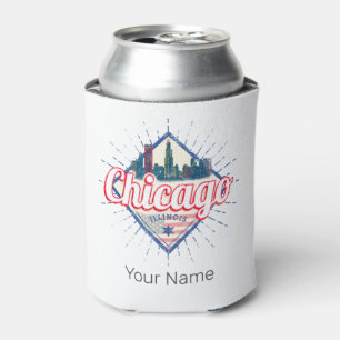 Chicago Illinois United Staaten Retro Skyline USA Dosenkühler