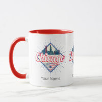 Chicago Illinois United Staaten Retro Skyline USA