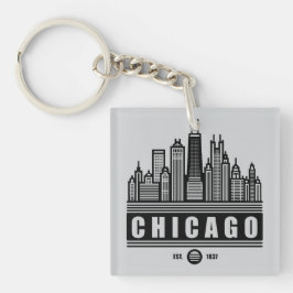 Chicago Illinois United Staaten Schlüsselanhänger
