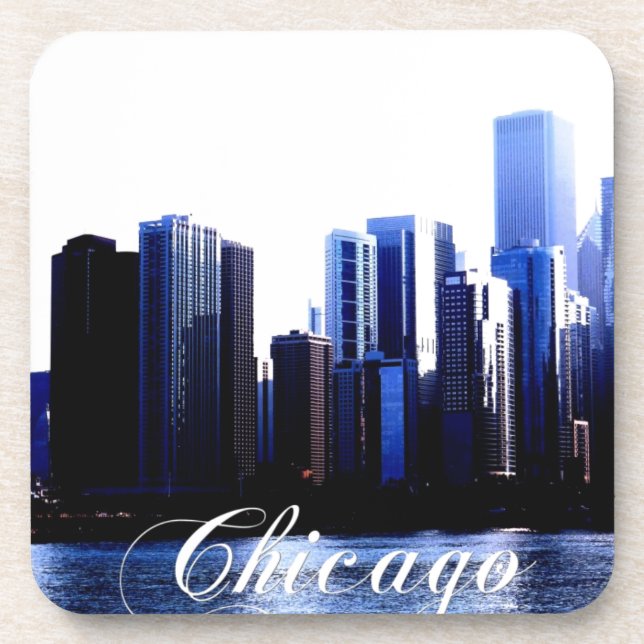 Chicago Illinois Untersetzer (Vorderseite)