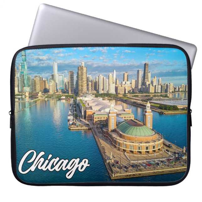 Chicago, Illinois, Vereinigte Staaten Laptopschutzhülle (Vorderseite)