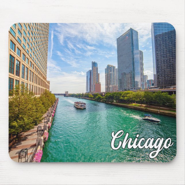 Chicago, Illinois, Vereinigte Staaten Mousepad (Vorne)