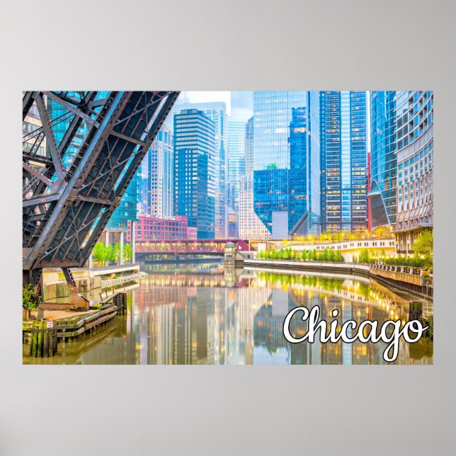 Chicago, Illinois, Vereinigte Staaten Poster (Vorne)