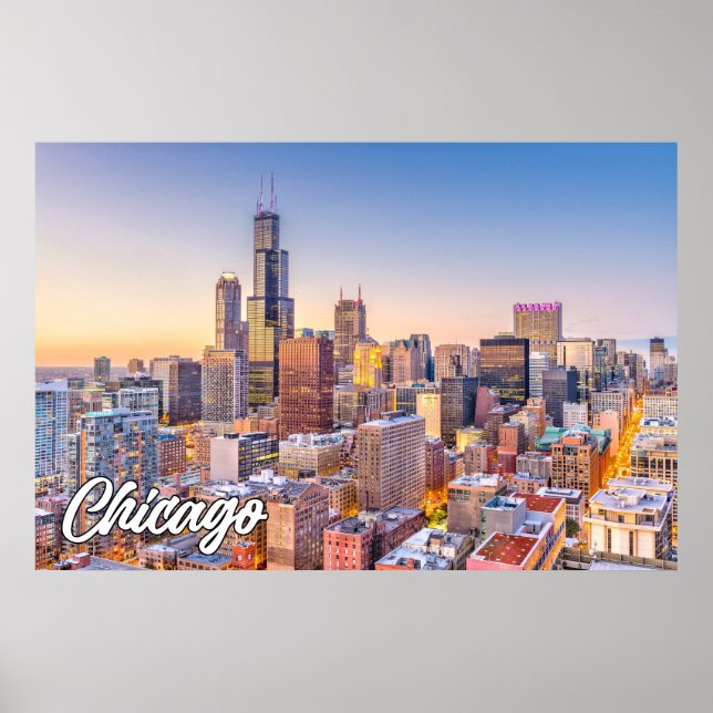 Chicago, Illinois, Vereinigte Staaten Poster (Vorne)