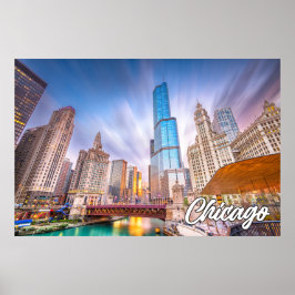 Chicago, Illinois, Vereinigte Staaten Poster