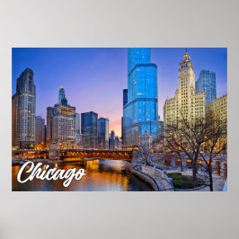 Chicago, Illinois, Vereinigte Staaten Poster