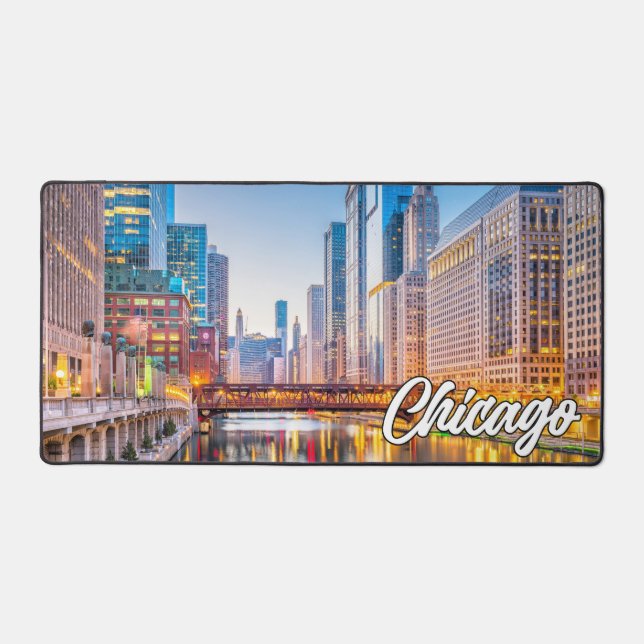 Chicago, Illinois, Vereinigte Staaten Schreibtischunterlage (Vorderseite)