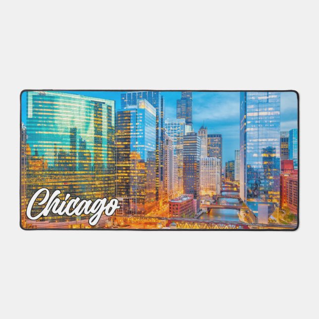 Chicago, Illinois, Vereinigte Staaten Schreibtischunterlage (Vorderseite)