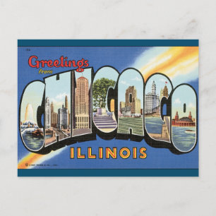 Chicago Illinois Vintage-Postkarte Postkarte
