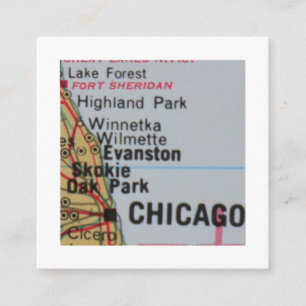 chicago illinois Wir haben neue Adresskarte versch Begleitkarte