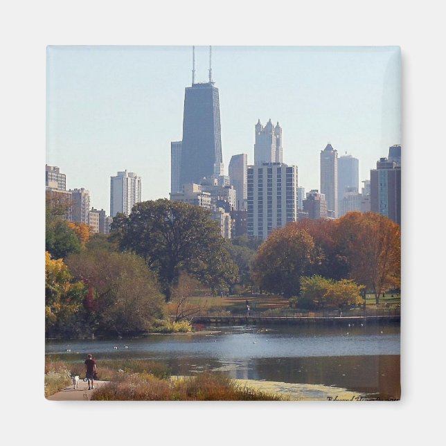 Chicago im Herbst Magnet (Vorne)