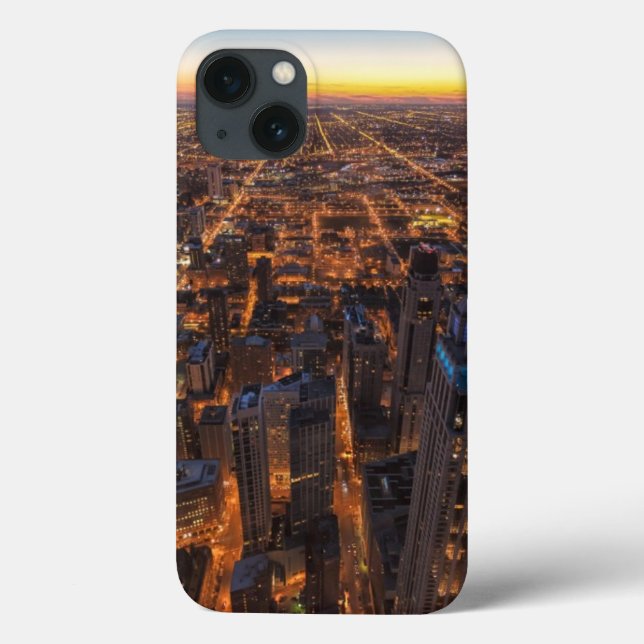 Chicago im Stadtzentrum gelegen am Sonnenuntergang Case-Mate iPhone Hülle (Rückseite)