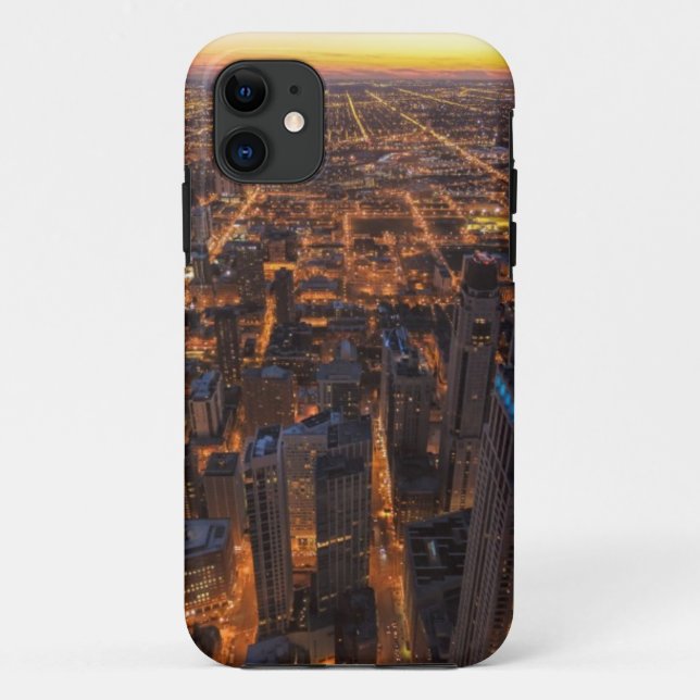 Chicago im Stadtzentrum gelegen am Sonnenuntergang Case-Mate iPhone Hülle (Rückseite)