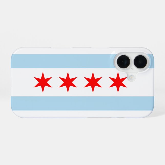 Chicago iPhone 16 Hülle (Rückseite (Horizontal))